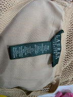 Blusa Ralph Lauren Cafe De Lino Talla Pm Manga 3/4
