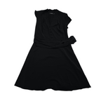 Vestido Negro Lauren Ralph Lauren Mujer Talla12 Con Cinturón