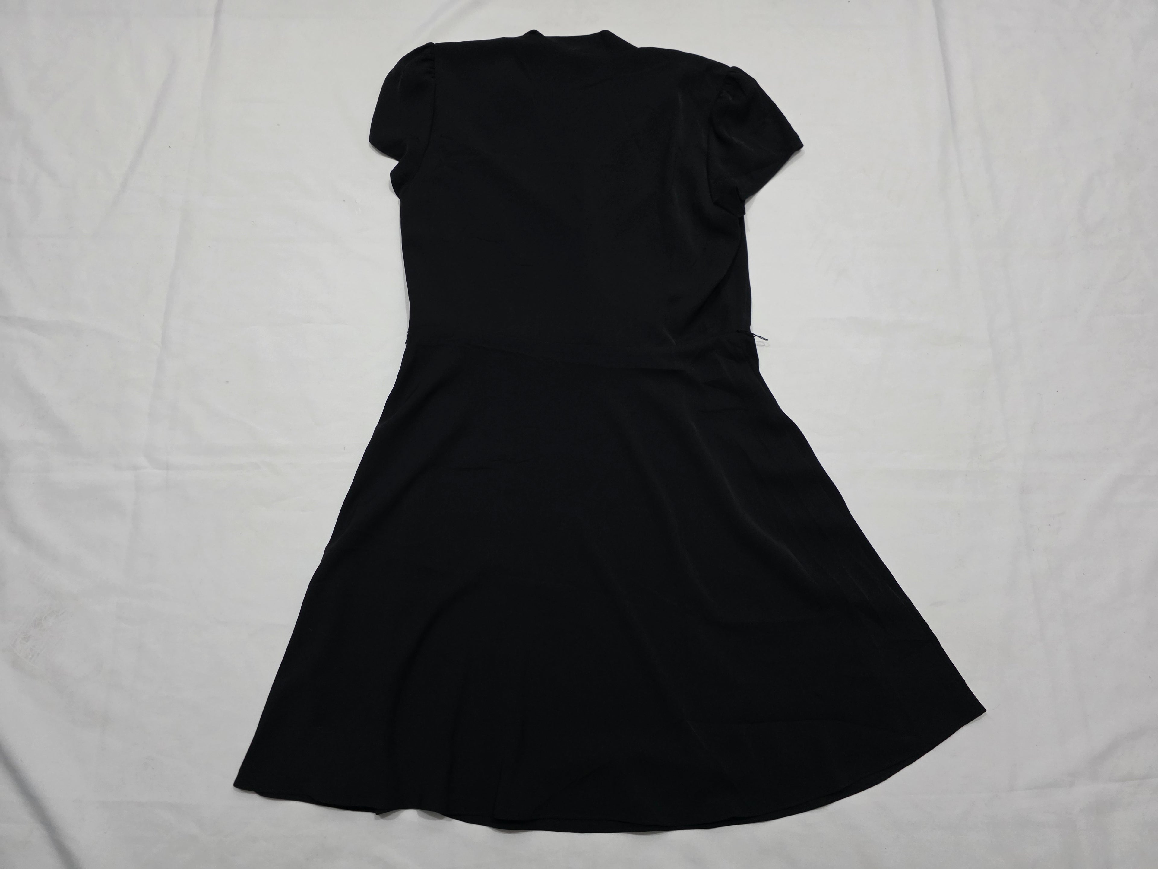 Vestido Negro Lauren Ralph Lauren Mujer Talla12 Con Cinturón