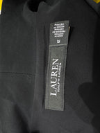 Vestido Negro Lauren Ralph Lauren Mujer Talla12 Con Cinturón