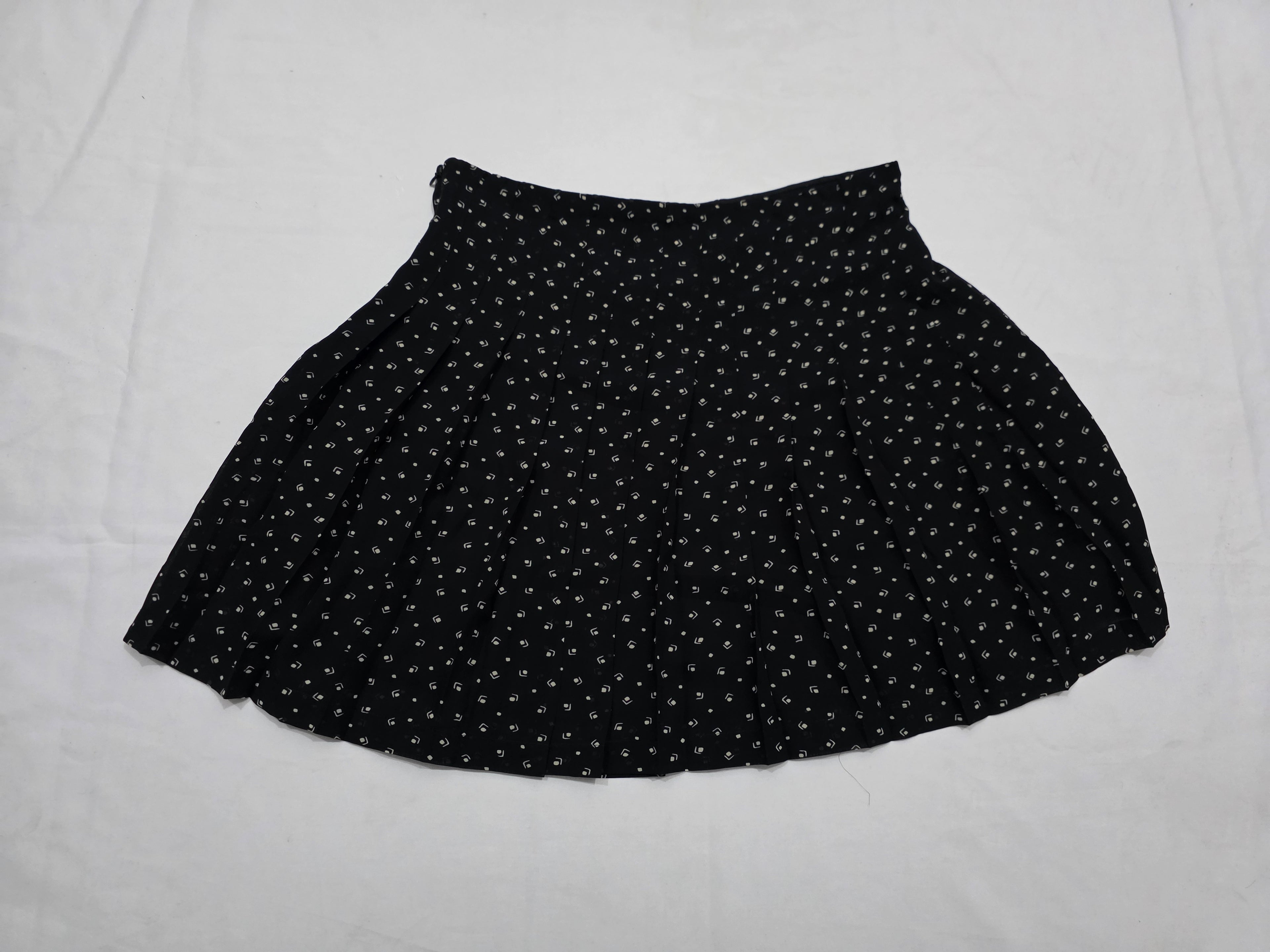 Falda Ralph Lauren Talla 14 De Mujer Color Negro Con Figuras