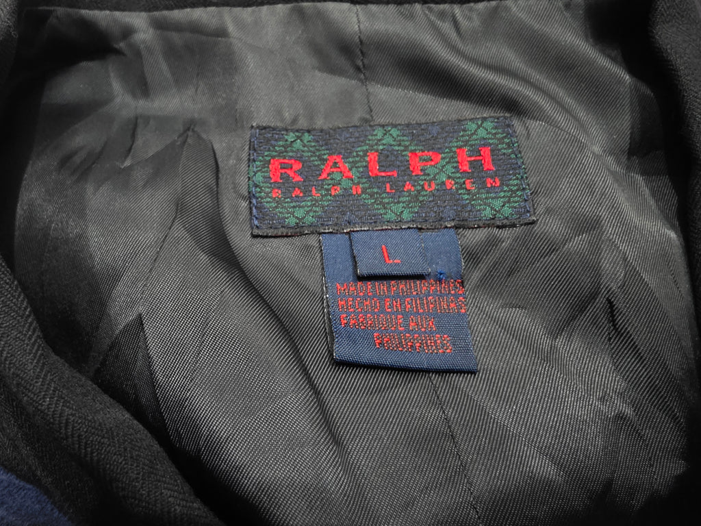 Chaleco Ralph Lauren De Mujer Talla Grande De Lana Negro