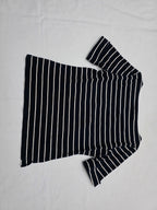 Playera Ralph Lauren L Manga Corta Azul Marino Con Blanco