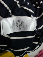 Playera Ralph Lauren L Manga Corta Azul Marino Con Blanco