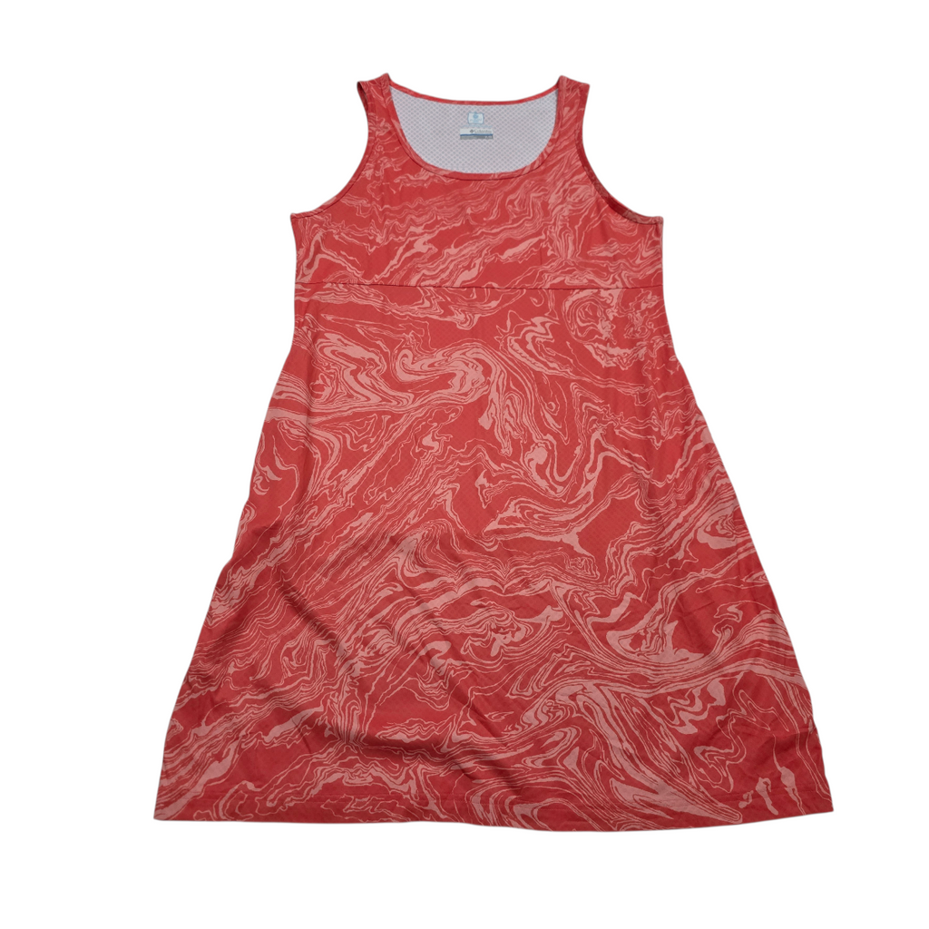 Vestido Columbia Omni Freeze Xgrande Xl Naranja Sin Mangas