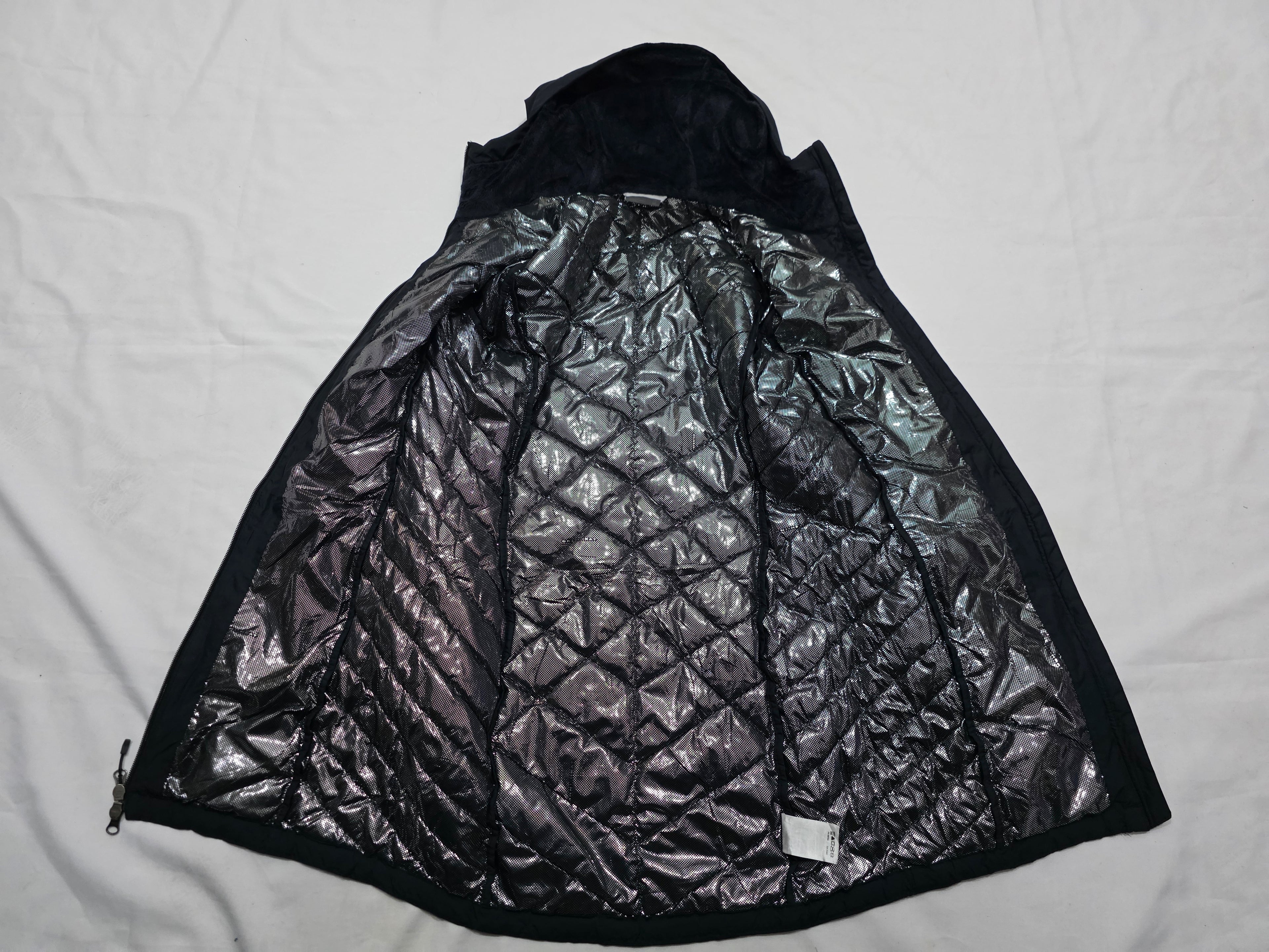 Chamarra Larga Columbia Omniheat Xchica Xs Negro De Mujer