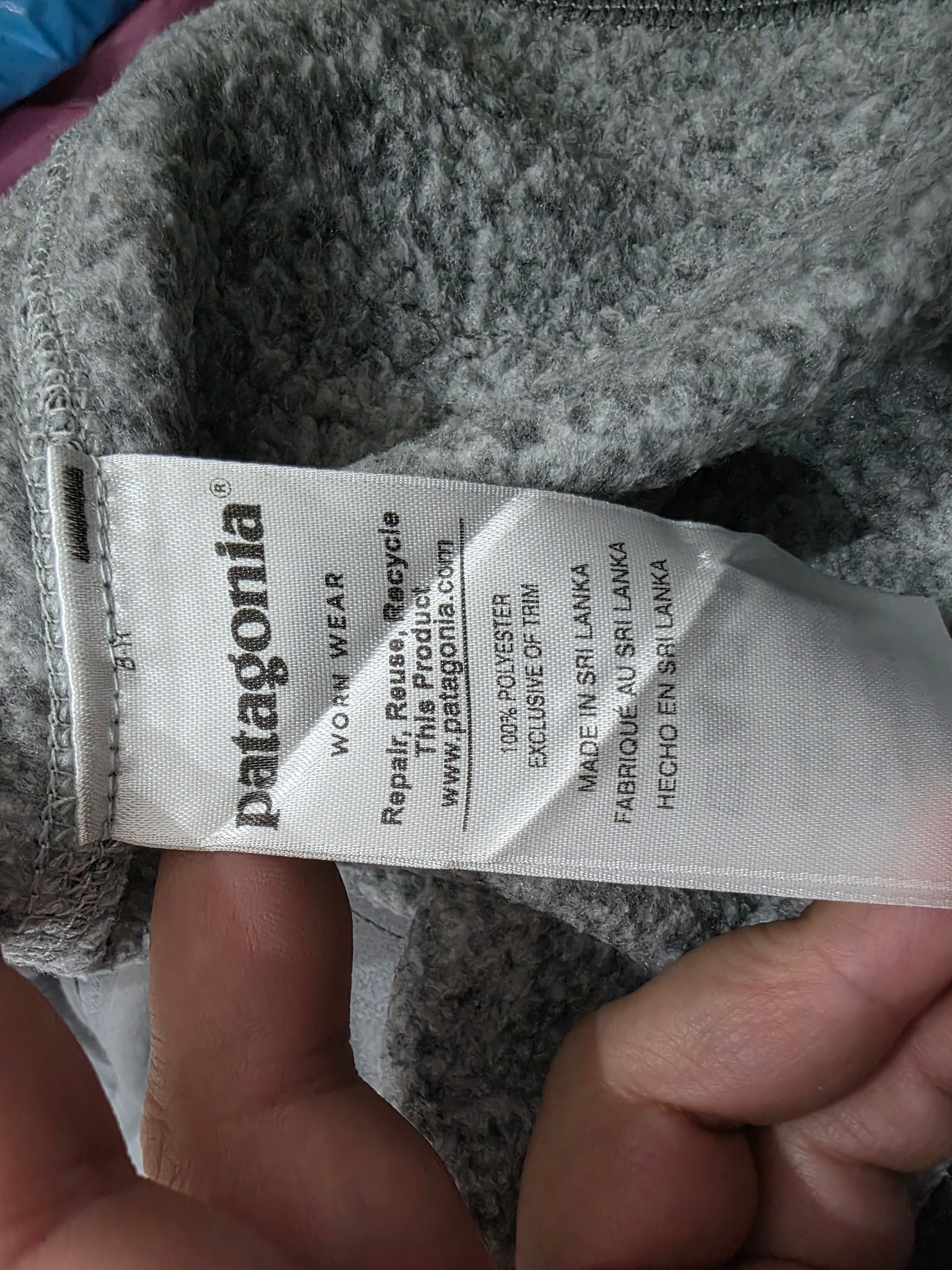 Chaleco Patagonia Fleece Mujer Gris Talla S Outdoor