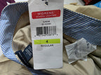 Falda Tommy Hilfiger Cafe Claro De Mujer Talla 4 Regular