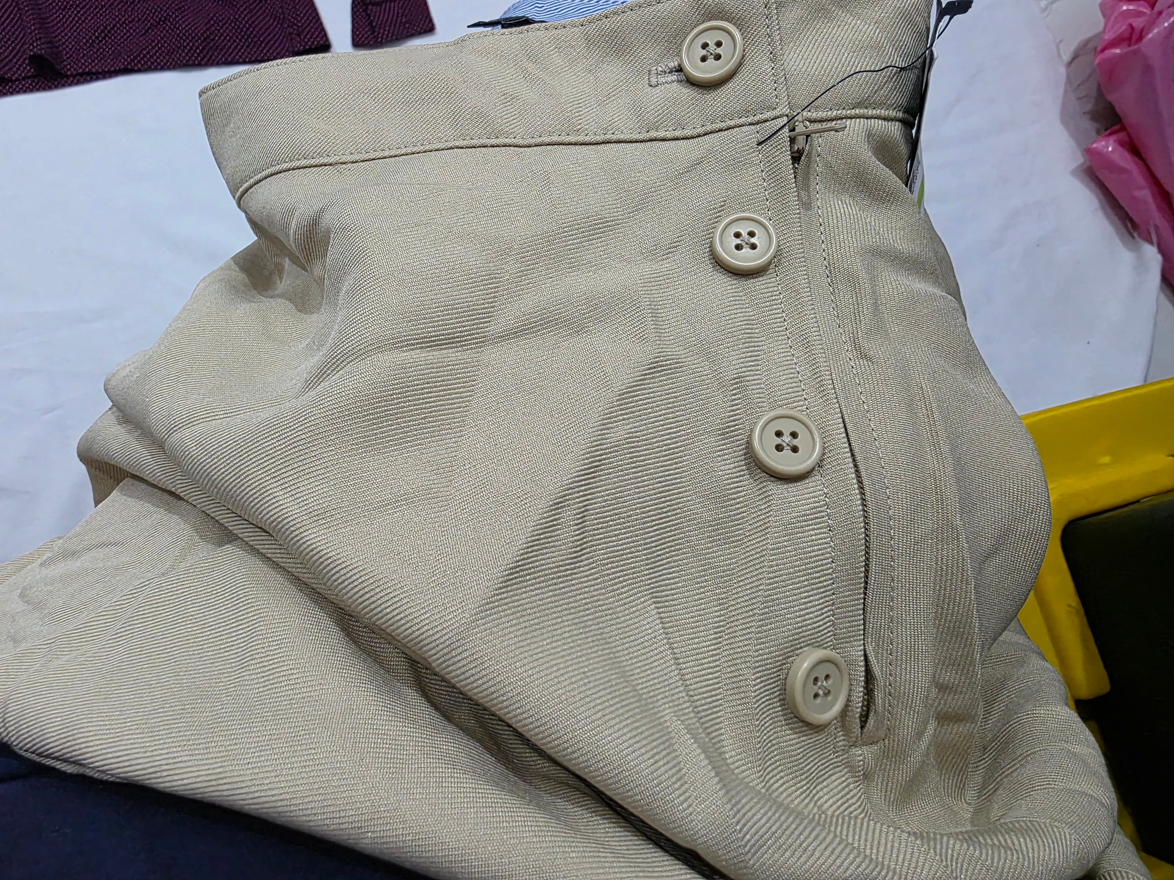 Falda Tommy Hilfiger Cafe Claro De Mujer Talla 4 Regular