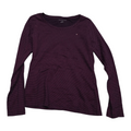 Playera Tommy Hilfiger Manga Larga Morada Con Lunares Rosas