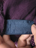 Playera Tommy Hilfiger Manga Larga Morada Con Lunares Rosas