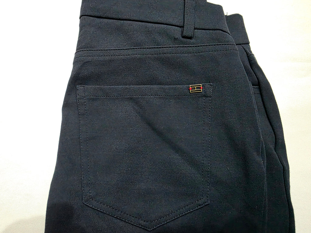 Pantalon Tommy Hilfiger Talla 4 Azul Marino De Vestir