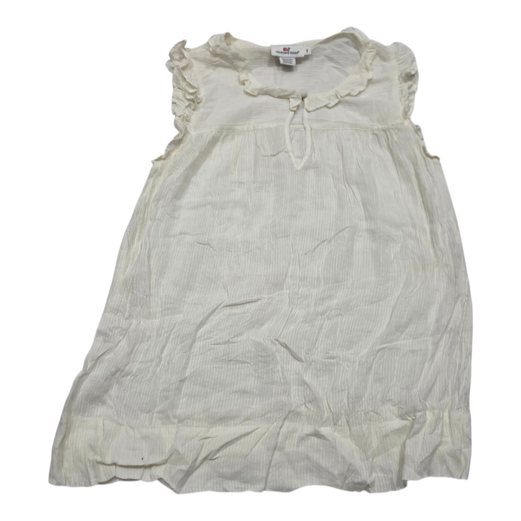 Blusa Vineyard Vines De Rayon Chico S Color Blanco De Mujer