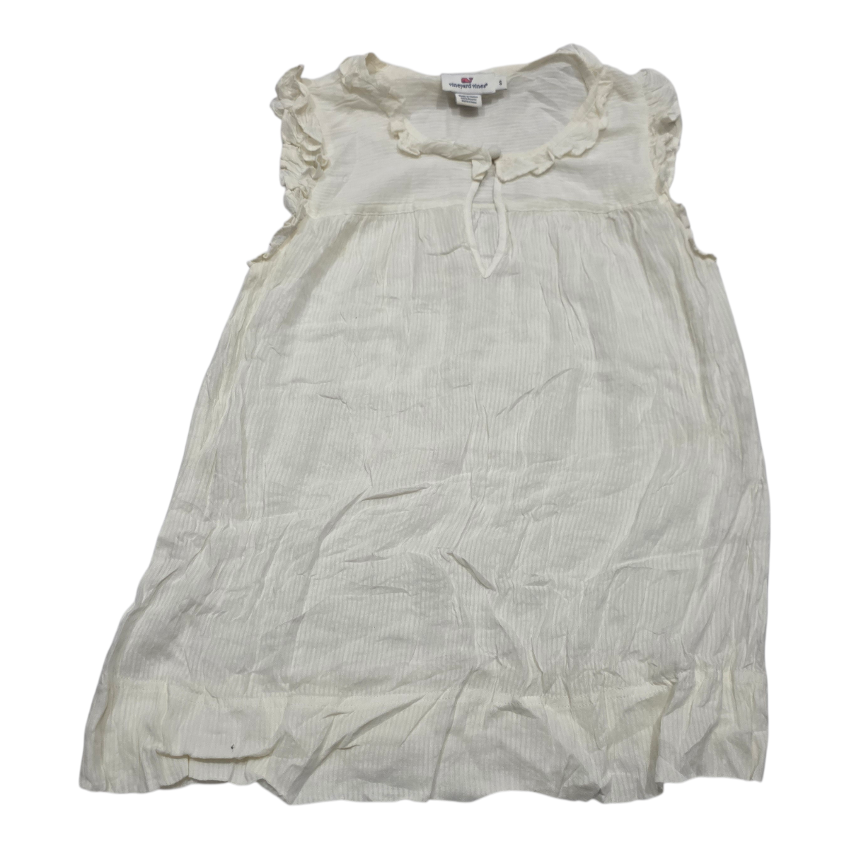 Blusa Vineyard Vines De Rayon Chico S Color Blanco De Mujer