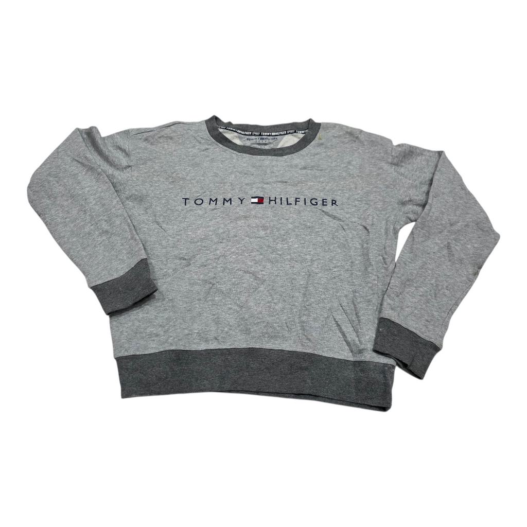 Sudadera Tommy Hilfiger De Mujer Chico S Gris Claro