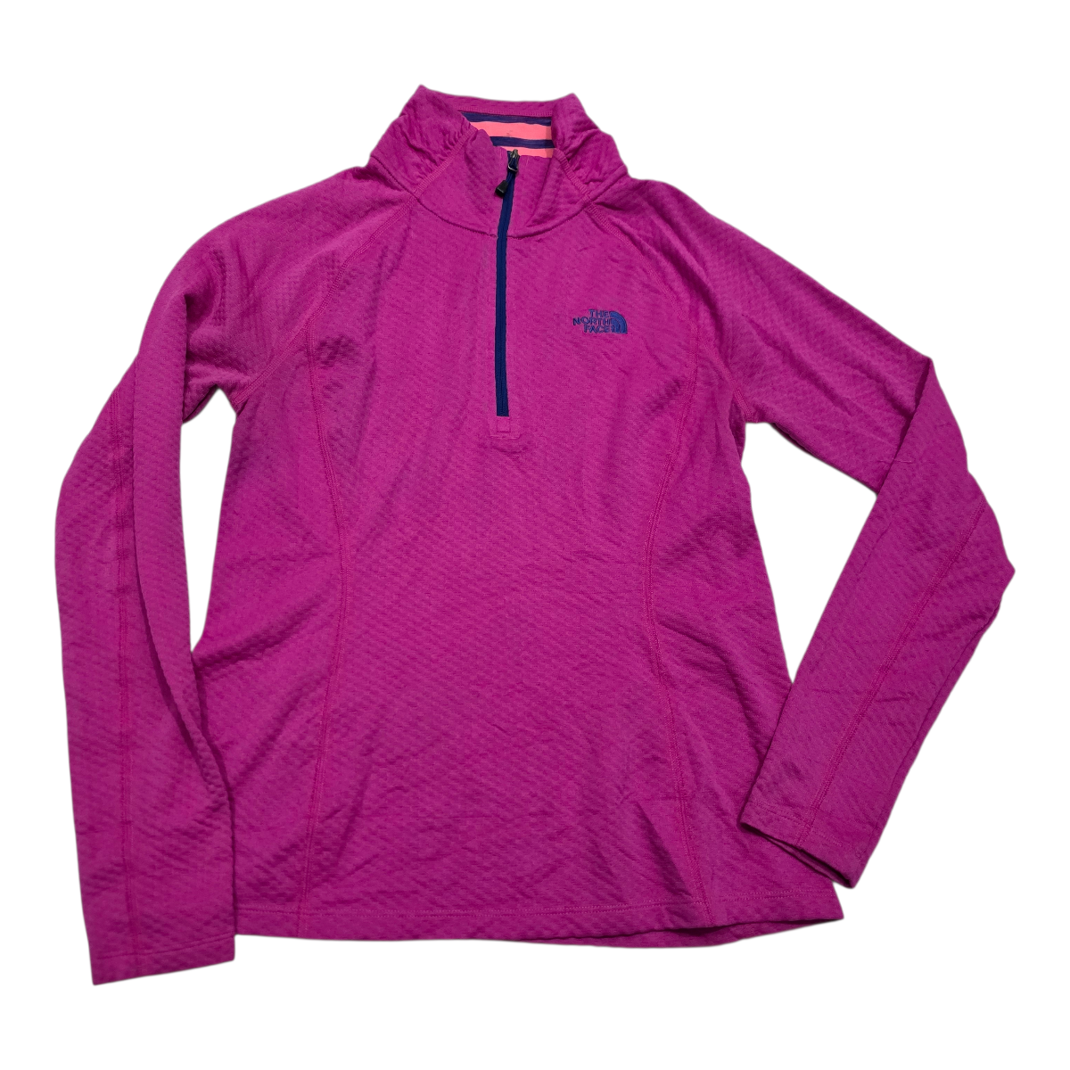 Chamarra Ligera The North Face Chico S Medio Cierre Fucsia