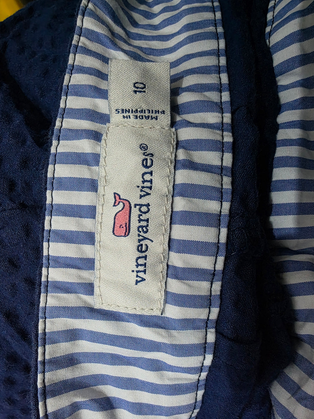 Short Vineyard Vines Azul Marino De Mujer Talla 10