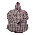 Camisa Con Gorro Columbia De Mujer Color Rosa A Cuadros