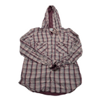 Camisa Con Gorro Columbia De Mujer Color Rosa A Cuadros