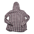 Camisa Con Gorro Columbia De Mujer Color Rosa A Cuadros