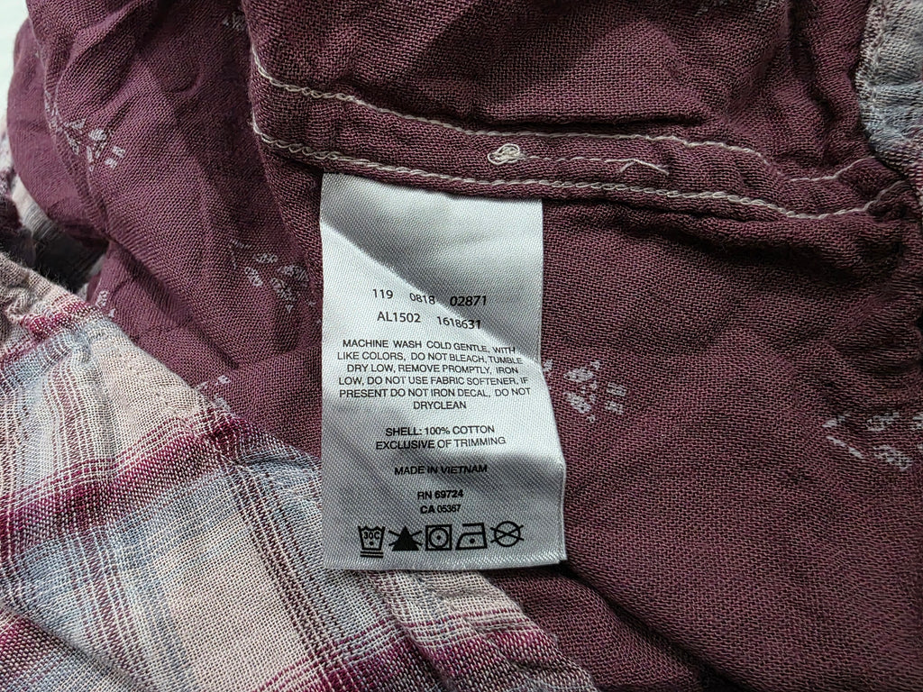 Camisa Con Gorro Columbia De Mujer Color Rosa A Cuadros