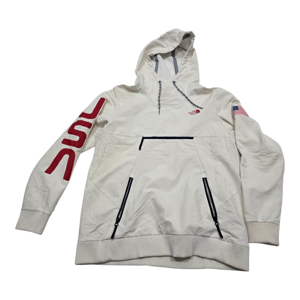 Hoodie The North Face Mujer Blanca Talla L Fleece Original