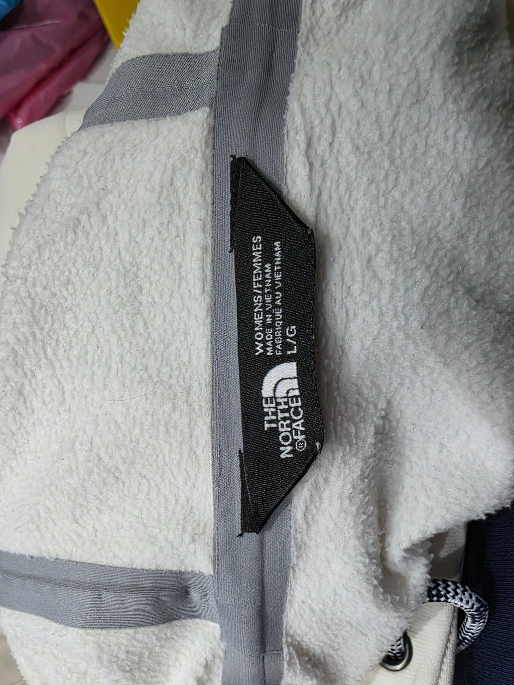 Hoodie The North Face Mujer Blanca Talla L Fleece Original