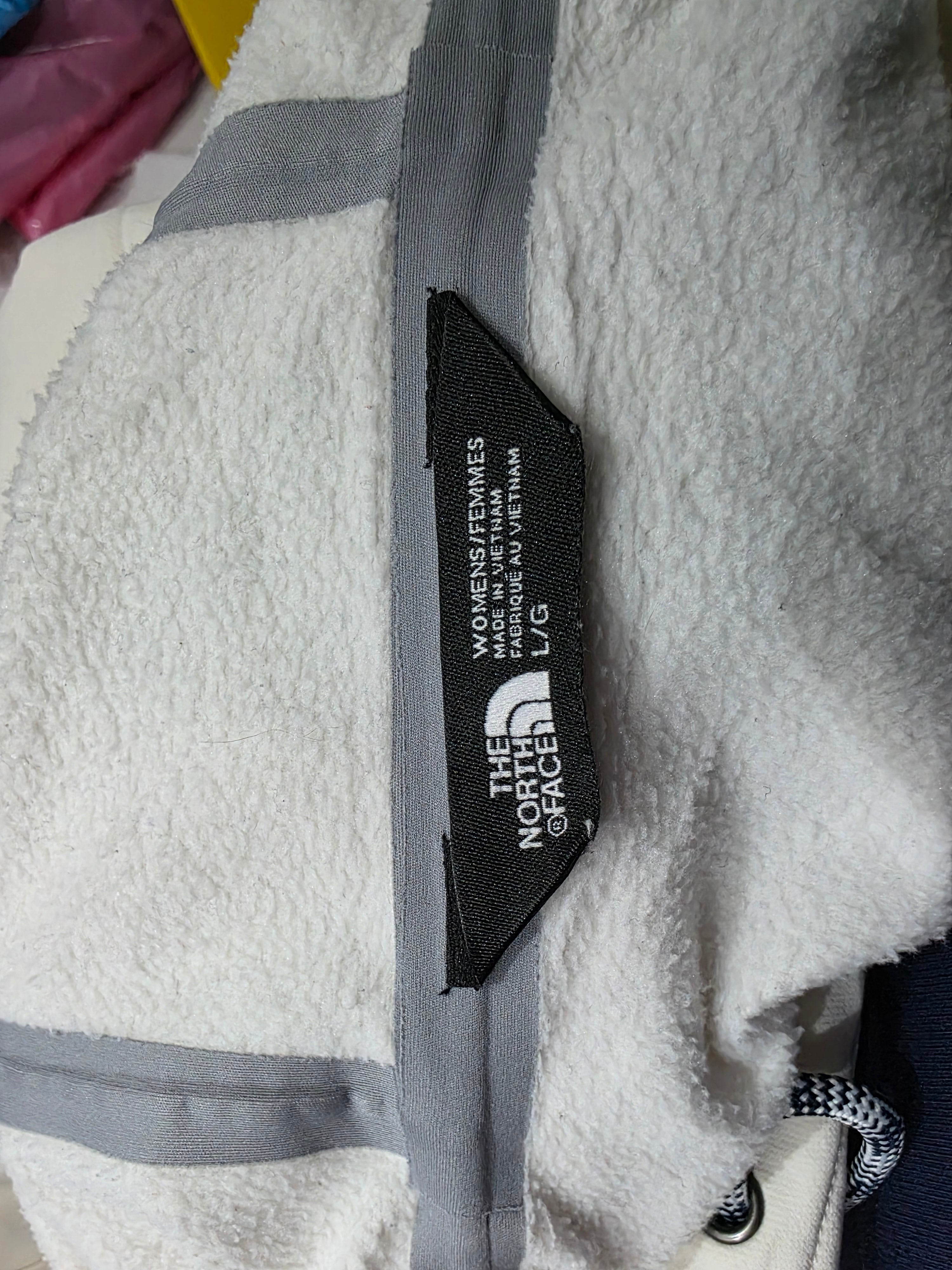 Hoodie The North Face Mujer Blanca Talla L Fleece Original