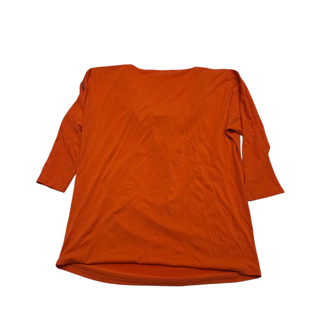 Blusa Michael Kors Grande L Naranja Manga 3/4