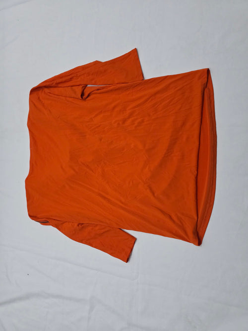 Blusa Michael Kors Grande L Naranja Manga 3/4