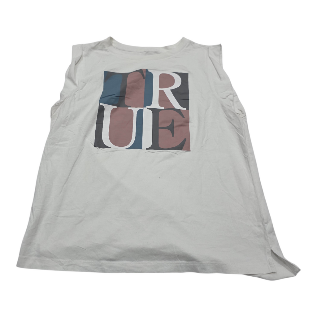 Playera True Religion Grande L Blanco Sin Mangas De Mujer