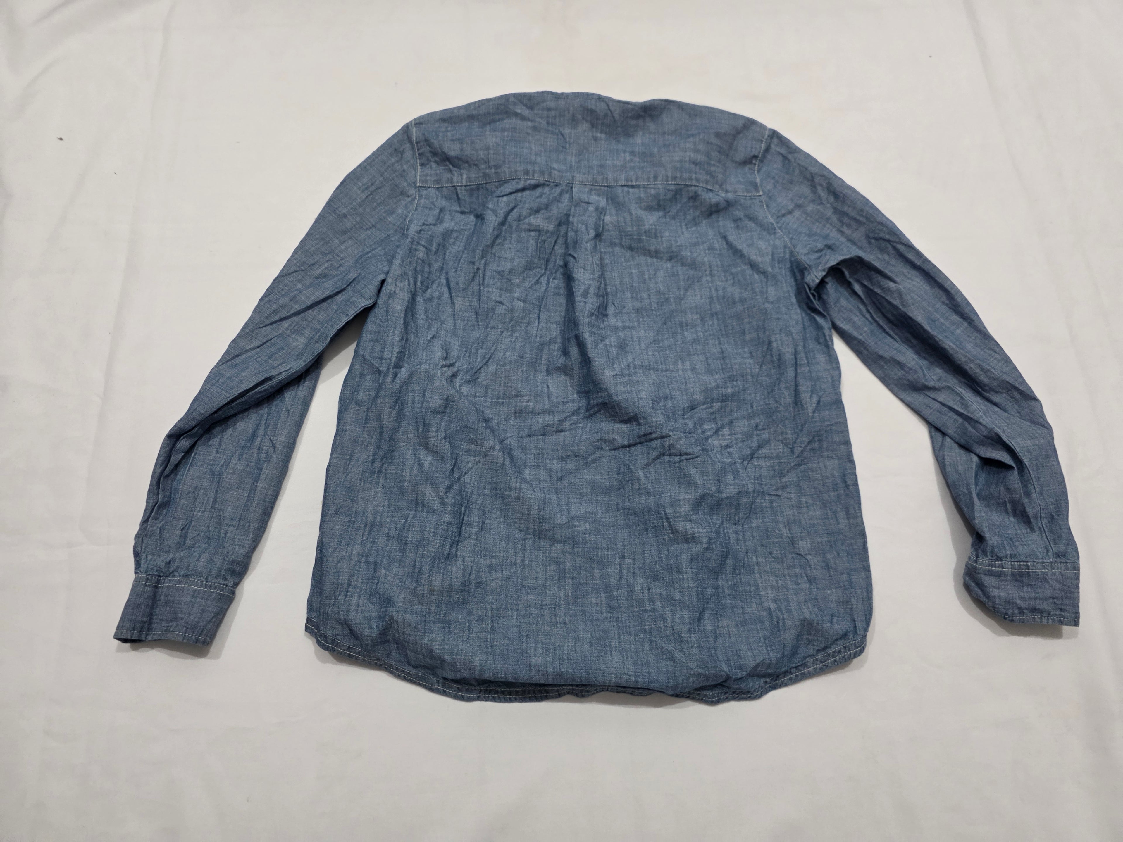 Blusa Tommy Hilfiger De Mezclilla Con Cordones Grande L