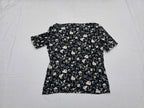 Playera Ralph Lauren P Grande Negra Floreada Mamga Corta