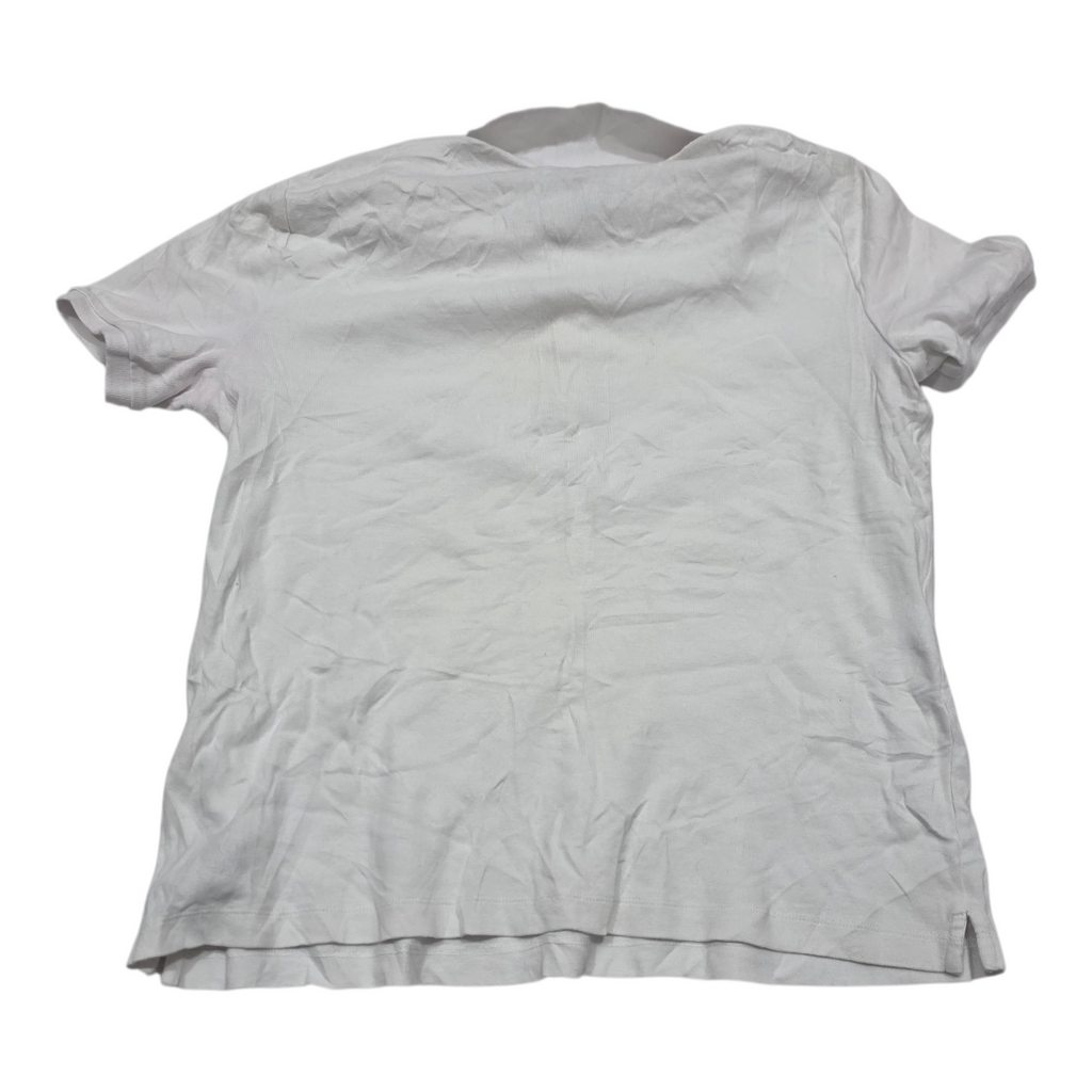 Playera Ralph Lauren Xgrande Xl Blanca Con Plateado De Mujer
