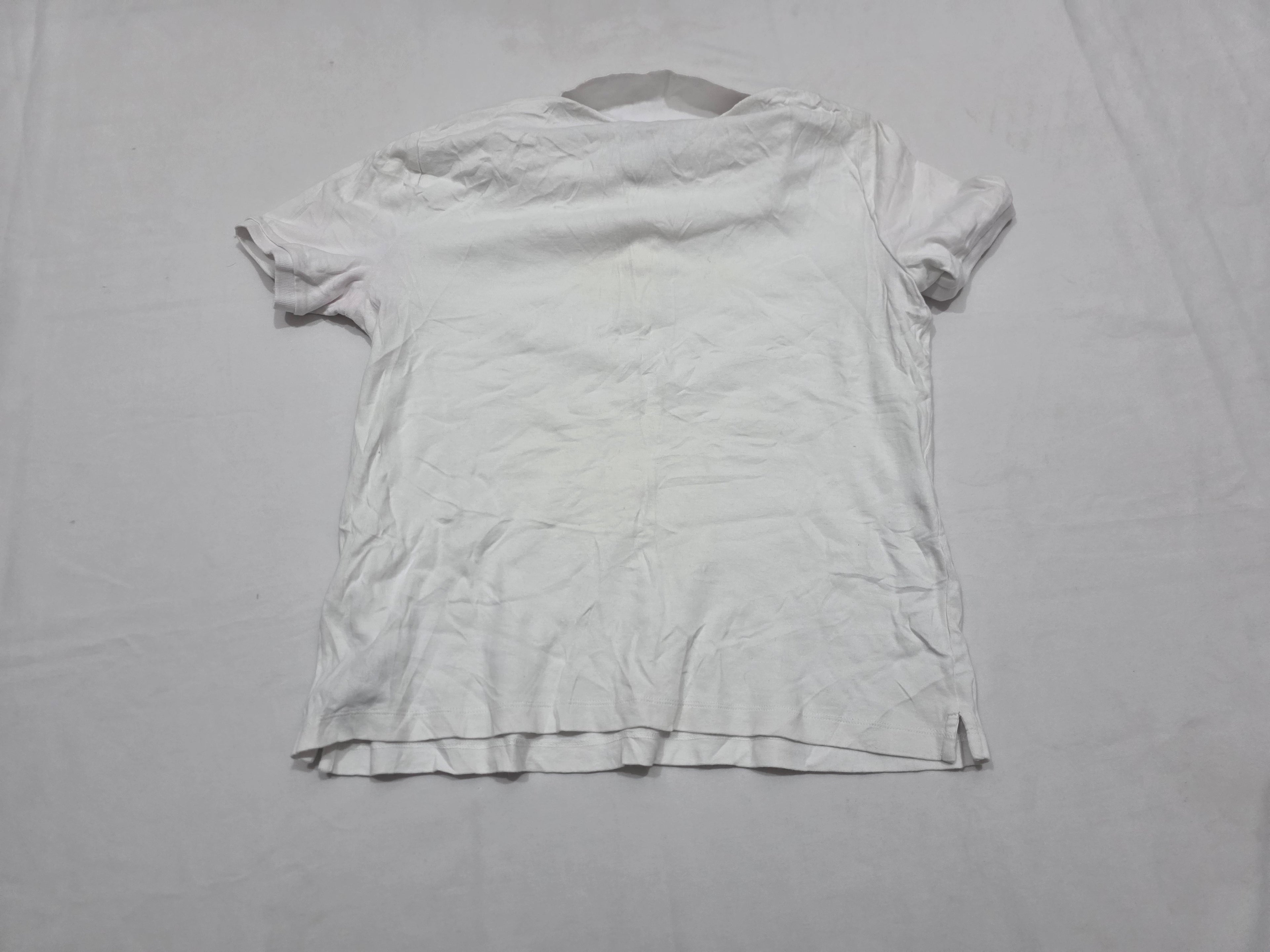 Playera Ralph Lauren Xgrande Xl Blanca Con Plateado De Mujer