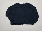 Blusa Tommy Hilfiger Xgrande Xl Manga Larga Azul Marino