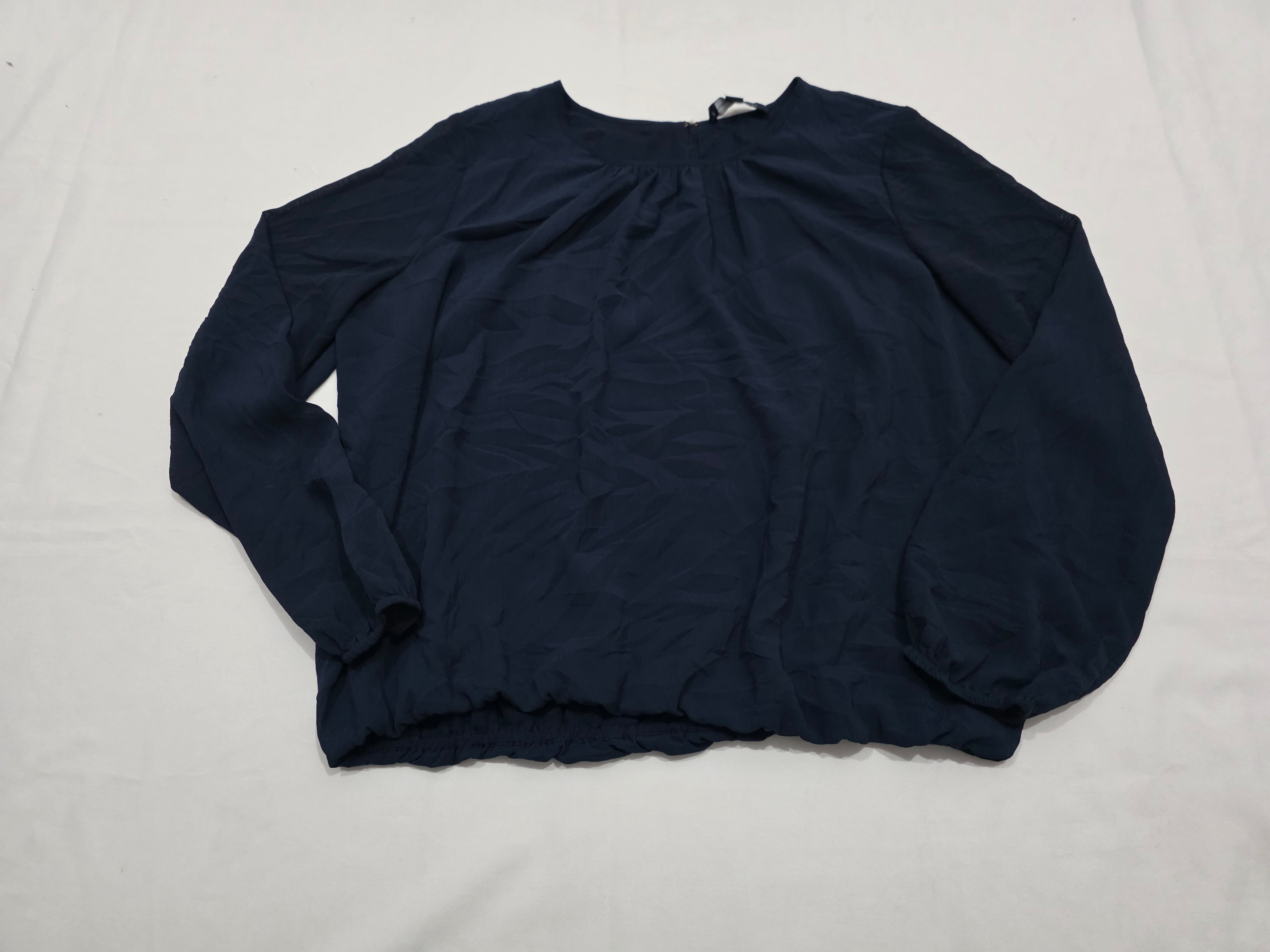 Blusa Tommy Hilfiger Xgrande Xl Manga Larga Azul Marino