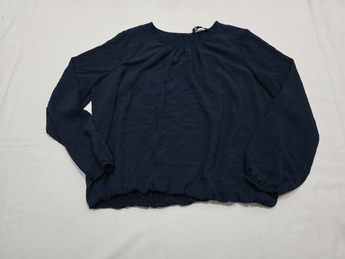 Blusa Tommy Hilfiger Xgrande Xl Manga Larga Azul Marino