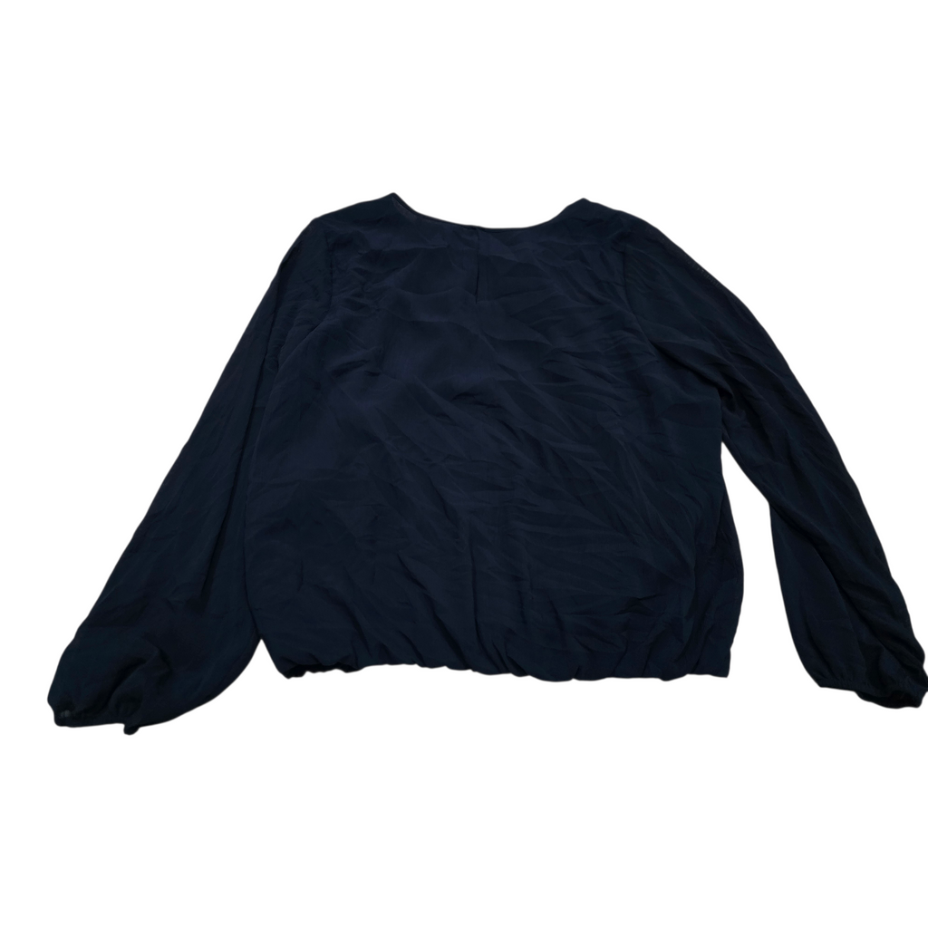 Blusa Tommy Hilfiger Xgrande Xl Manga Larga Azul Marino