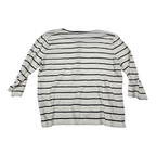 Playera Ralph Lauren Blanca Con Lineas Xl Cuello Manga 3/4