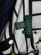 Playera Ralph Lauren Blanca Con Lineas Xl Cuello Manga 3/4