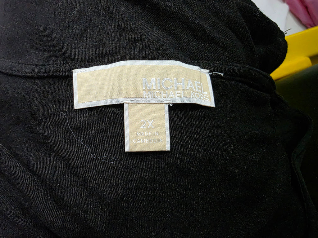 Blusa Michael Kors De Mujer Color Negro Sin Mangas Talla 2x