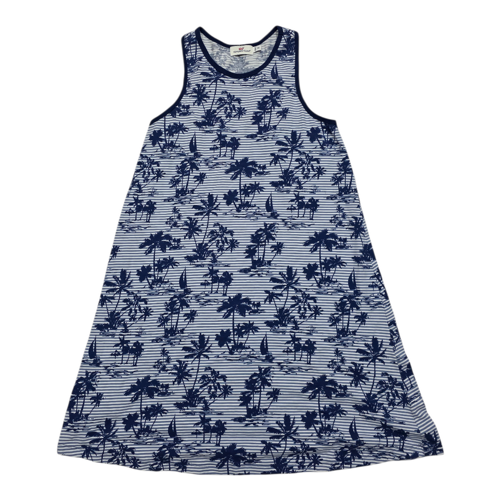 Vestido Vineyard Vines sin mangas floreada azul