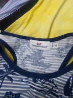 Vestido Vineyard Vines sin mangas floreada azul