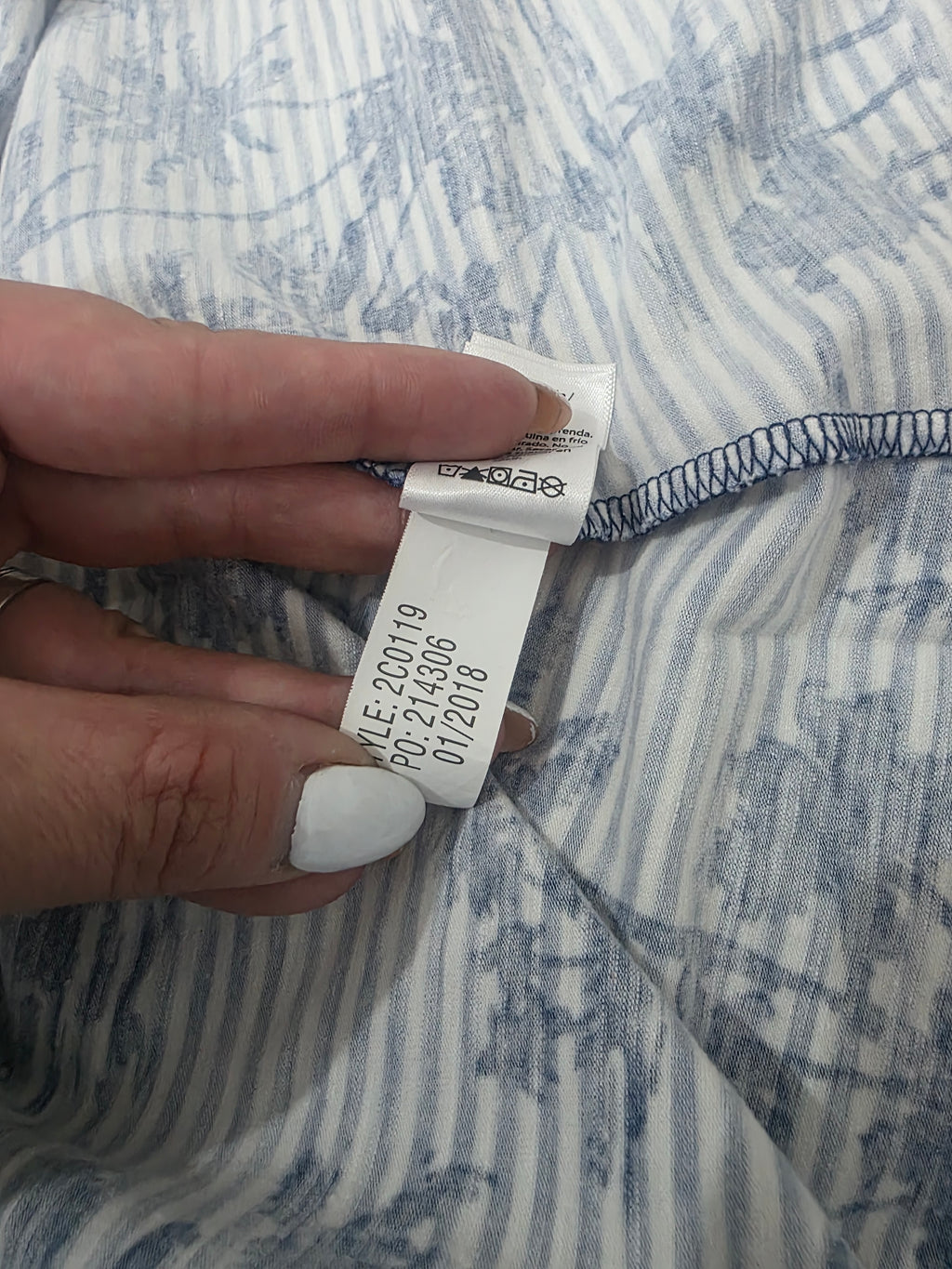 Vestido Vineyard Vines sin mangas floreada azul