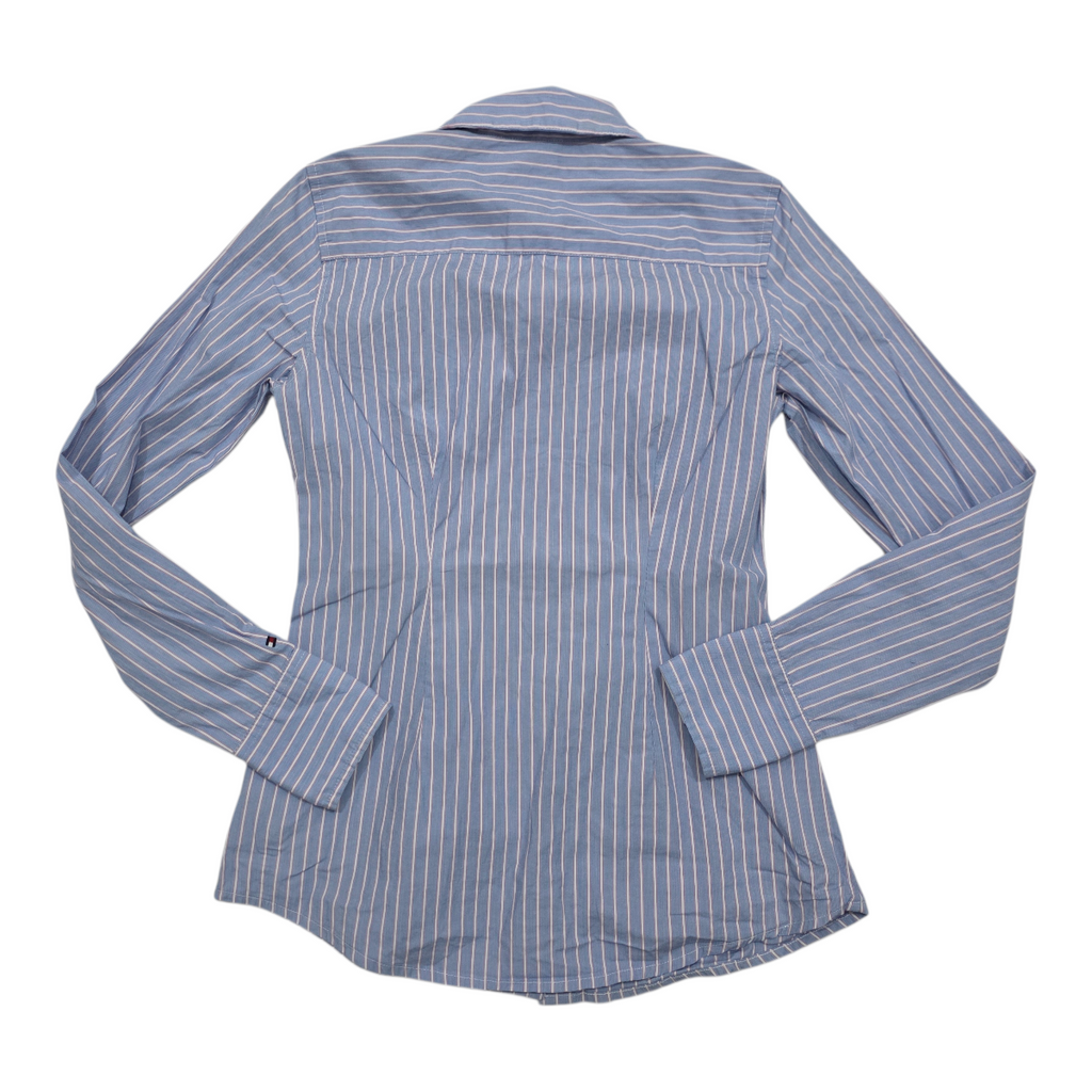 Camisa Tommy Hilfiger rayada azul/rojo stretch de Mujer