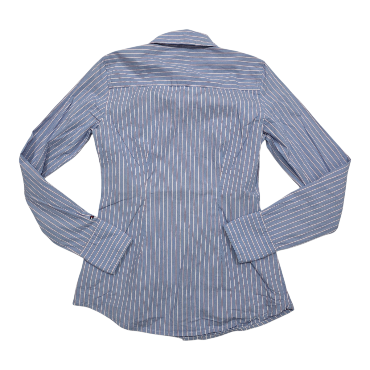 Camisa Tommy Hilfiger rayada azul/rojo stretch de Mujer