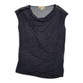 Blusa Michael Kors escote drapeado morada