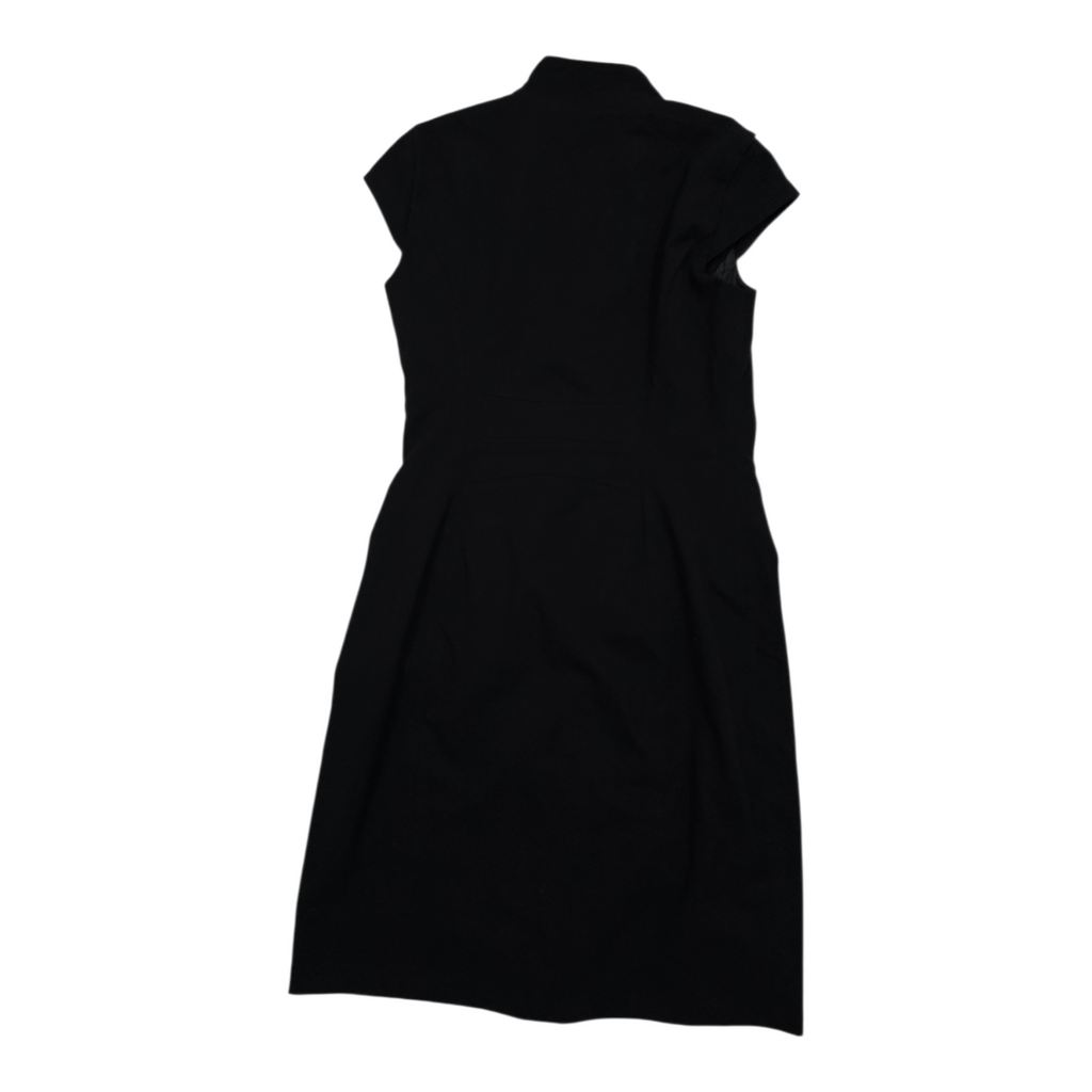 Vestido Calvin Klein Negro Cruzado Elegante Formal Mujer Talla 4