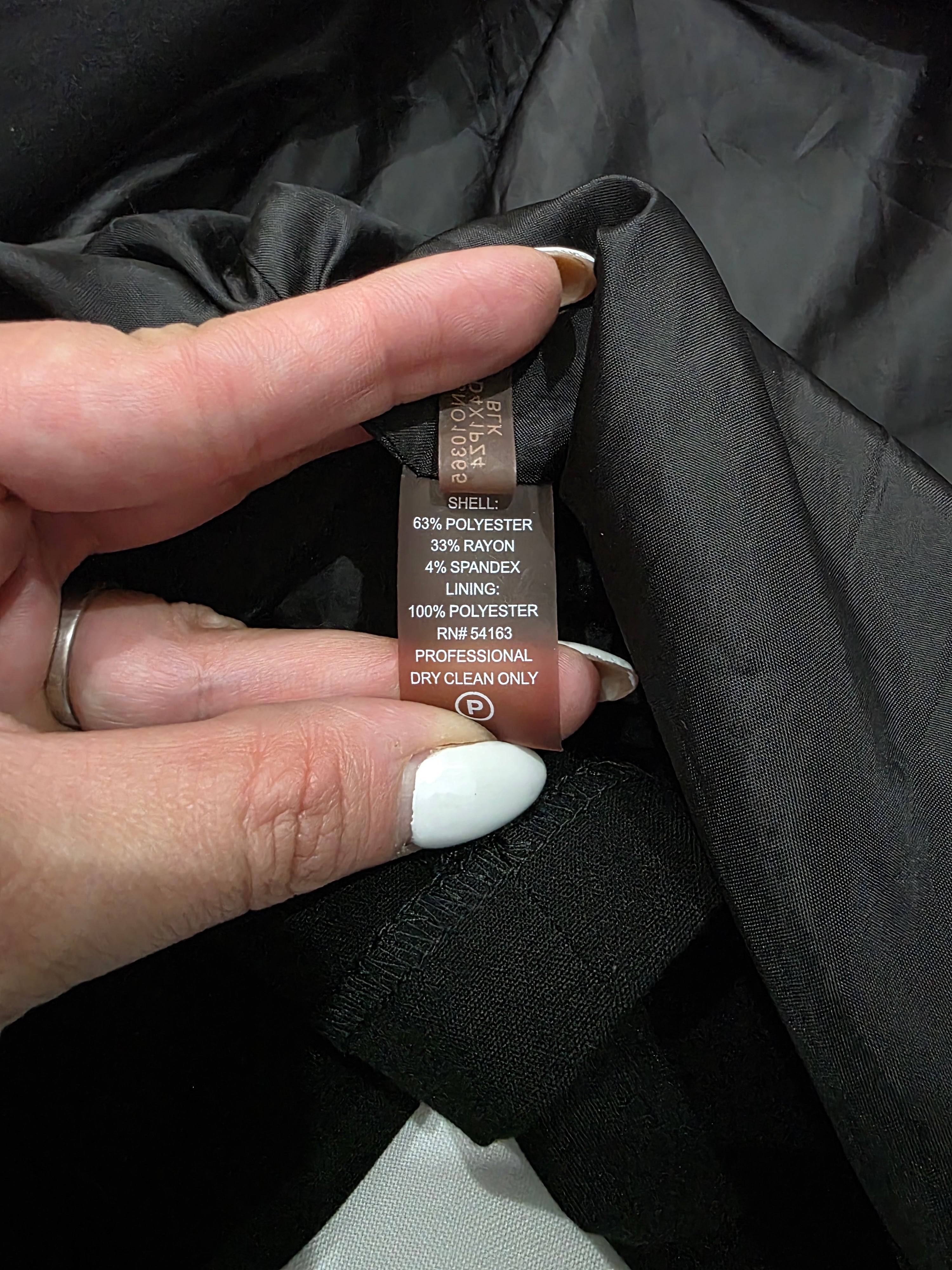 Vestido Calvin Klein Negro Cruzado Elegante Formal Mujer Talla 4